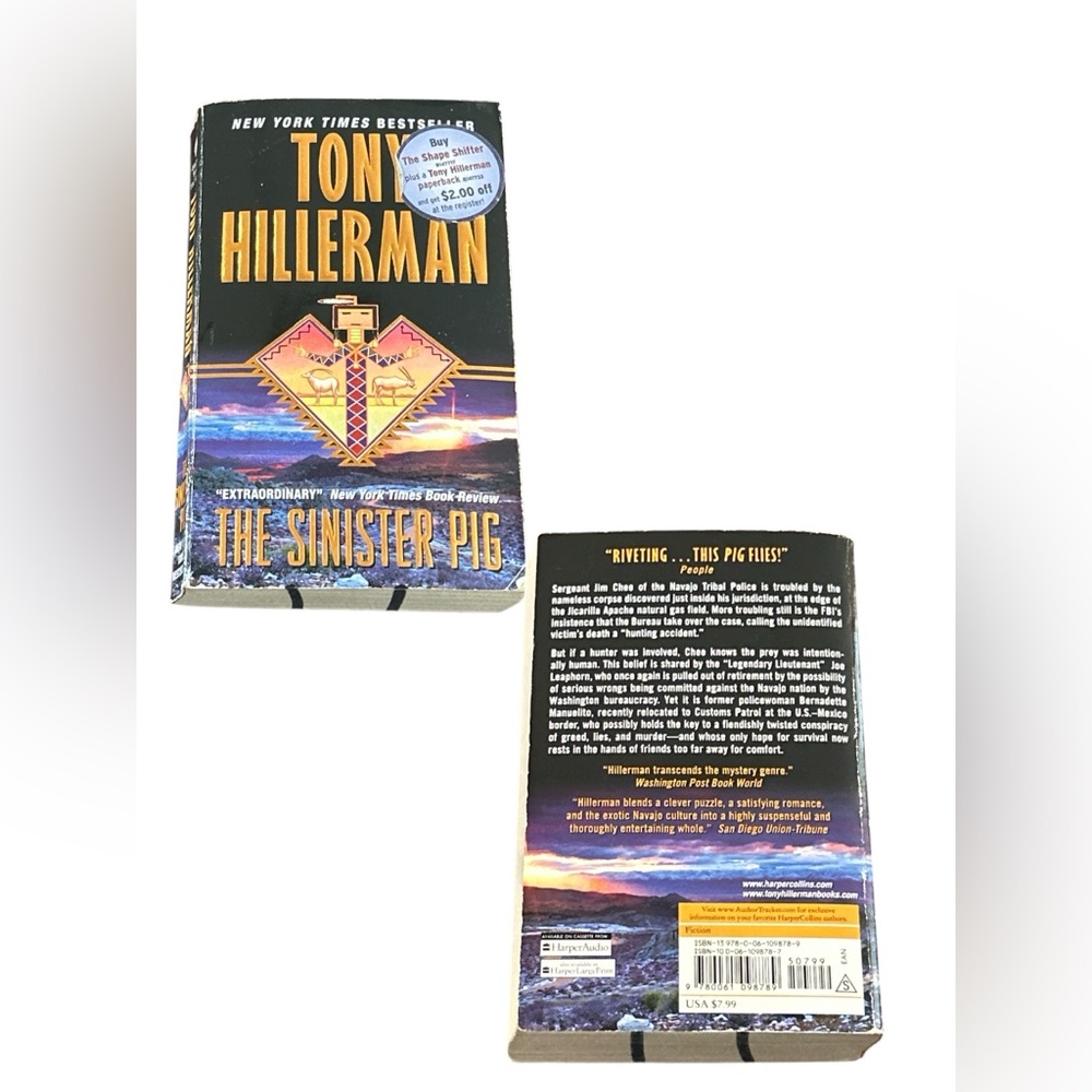 Tony Hillerman 'The Sinister Pig' Paperback